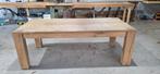 Massief eiken eettafel 220 cm, Huis en Inrichting, Tafels | Eettafels, Ophalen, 200 cm of meer, 50 tot 100 cm, Zo goed als nieuw