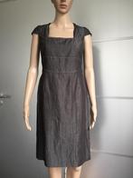 C1132 Comma: maat 36=S grijs linnen jurk jurkje, Kleding | Dames, Jurken, Zo goed als nieuw, Knielengte, Maat 36 (S), Grijs