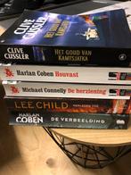 Harlan Coben, Lee Child, Michael Connelly, Clive Cussler, Boeken, Detectives, Gelezen, Ophalen of Verzenden