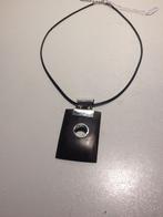 Houten  hanger met zilver  +ketting, Ophalen of Verzenden, Nieuw, Zilver, Zilver
