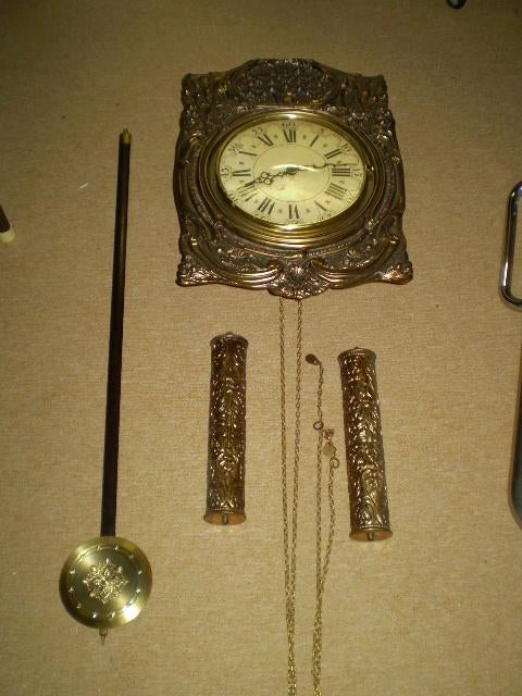 Comtoise met slagwerk met slinger en gewichten., Antiek en Kunst, Antiek | Klokken, Ophalen