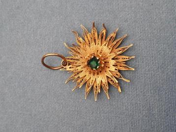 Antiek 14 kt gouden hanger. beschikbaar voor biedingen