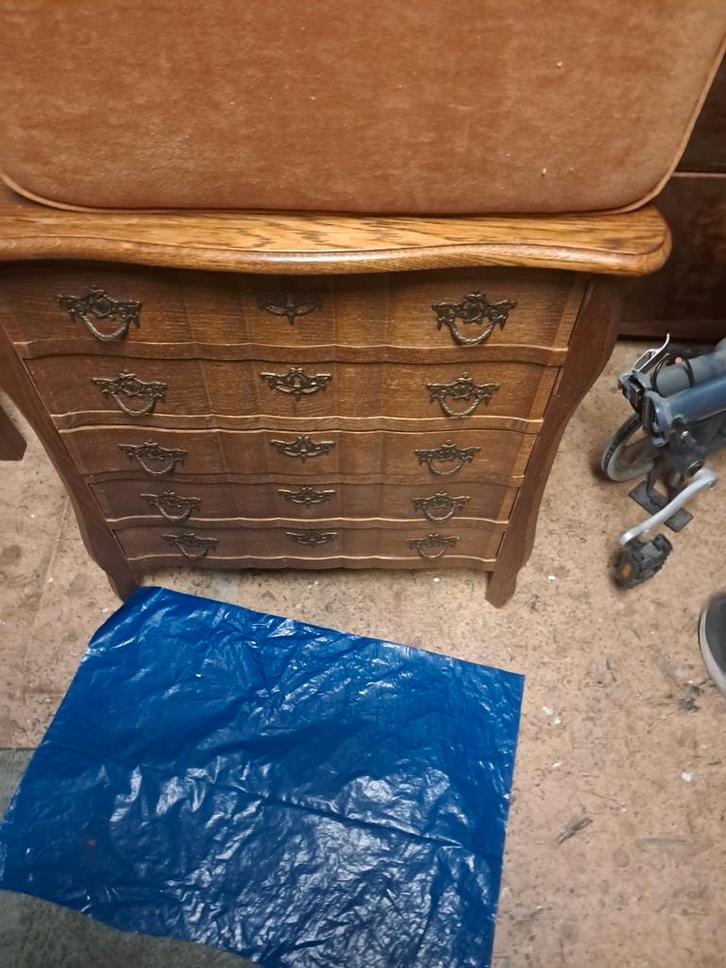 Antiek Dressoir met Lades, Huis en Inrichting, Kasten | Dressoirs, Gebruikt, 50 tot 100 cm, 25 tot 50 cm, Met lade(s), Met deur(en)