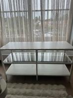 Tv meubel kast sofa wit 100x36x53 cm glas zo goed als nieuw, Ophalen of Verzenden, Zo goed als nieuw