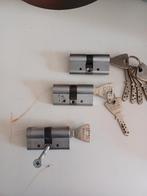 3 LIPS Patent Cilindersloten., Doe-het-zelf en Verbouw, Ophalen of Verzenden, Zo goed als nieuw, Overige materialen, Slot