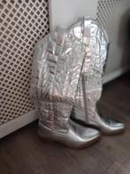 Zilveren cowboy laarzen 37 NIEUW, Ophalen of Verzenden, Nieuw, Overige kleuren, Hoge laarzen