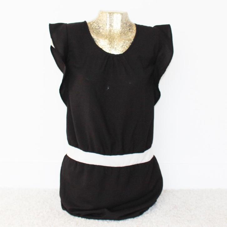 Aaiko Jurkje (L) - 8 € 25,-, Kleding | Dames, Jurken, Zo goed als nieuw, Maat 42/44 (L), Zwart, Boven de knie, Ophalen of Verzenden