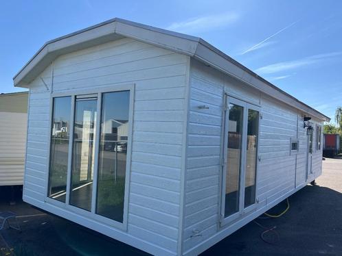 Maat Chalet | 11.00x4.00 | 2 slp | Wintervast |Inc.Transpo, Caravans en Kamperen, Stacaravans, tot en met 6, Ophalen of Verzenden