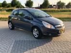 Opel Corsa 2009 Grijs/blauw, Auto's, Voorwielaandrijving, Stof, Zwart, 4 cilinders