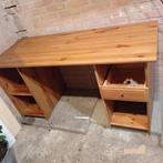 Houten Bureau met Opbergruimte, Ophalen of Verzenden, Gebruikt, Bureau