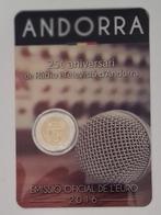 Andorra coincard 2 euro 2016 25 jaar radio en televisie, Postzegels en Munten, Munten | Europa | Euromunten, Verzenden, Overige landen