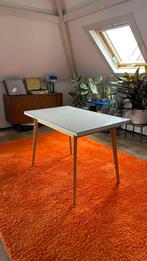 Vintage uitschuif tafel, Huis en Inrichting, Ophalen, Gebruikt, 50 tot 100 cm, 150 tot 200 cm