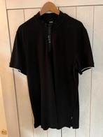 Zwarte Polo Hugo Boss - Stijlvol en Comfortabel, Maat 52/54 (L), Zwart, Ophalen of Verzenden, Zo goed als nieuw