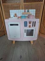 Roze retro houten speelkeuken, kinderkeuken, Ophalen of Verzenden, Nieuw, Hout, Speelkeuken