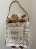 Deurhanger Baby slaapt. Baby Sleeping Come play., Ophalen of Verzenden, Zo goed als nieuw, Wanddecoratie