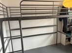Ikea Svärta hoogslaper grijs, Huis en Inrichting, Slaapkamer | Stapelbedden en Hoogslapers, 90 cm, Gebruikt, 160 tot 180 cm, Hoogslaper