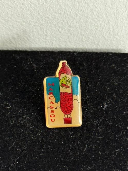 Marcassou Vintage Pin, Verzamelen, Speldjes, Pins en Buttons, Gebruikt, Speldje of Pin, Merk, Ophalen of Verzenden