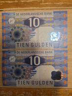 Twee Nederlandse 10 Gulden Biljetten - IJsvogel, Postzegels en Munten, Bankbiljetten | Nederland, Ophalen of Verzenden, 10 gulden