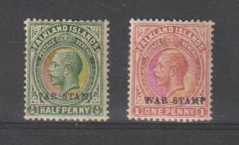 Falklands sw 36-37 ongestempeld, Ophalen of Verzenden, Postfris, Zuid-Amerika