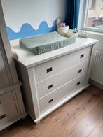 Witte commode, 3 lades, met verlengstuk, Ophalen, Gebruikt, 50 tot 70 cm, 100 cm of meer