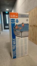 Bestway Steel Pro Max Zwembad met Filterpomp, Tuin en Terras, Zwembaden, Nieuw, 200 tot 400 cm, Rond, Opzetzwembad