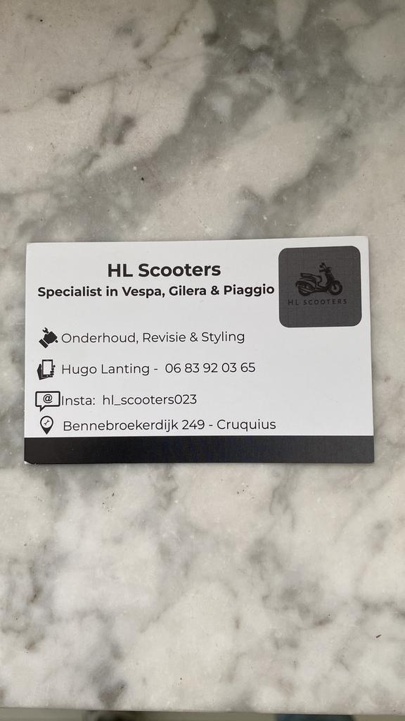 Onderhoud & Service  Piaggio / Vespa / Gilera, Motoren, Tuning en Styling, Ophalen