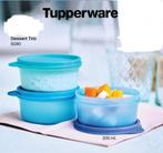 Tupperware Dessert Trio (3) # 200 ml, Huis en Inrichting, Keuken | Tupperware, Ophalen of Verzenden, Nieuw, Blauw, Bak of Kom