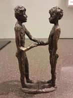 Bronzen beeldje Timide ontmoeting, Antiek en Kunst, Antiek | Koper en Brons, Ophalen of Verzenden