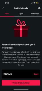 Trainmore 4 weken gratis trainen refer a friend, Tickets en Kaartjes