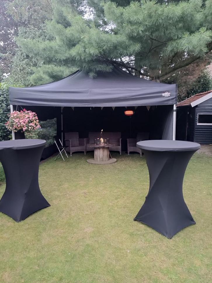 Verhuur easy up party tent 4 x 4 m, Tuin en Terras, Partytenten, Zo goed als nieuw, Partytent, 2 meter of meer, Minder dan 5 meter
