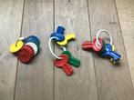 Ambi Toys sleutelrammelaars en ronde rammelaar vintage., Ophalen of Verzenden, Gebruikt, Rammelaar