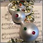 Groot jaren 80 kerstbal ornament sneeuwpop, Ophalen of Verzenden