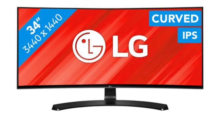 LG 34UC88-B, 34 inch monitor WQHD IPS, Computers en Software, Monitoren, Zo goed als nieuw, 61 t/m 100 Hz, Gaming, IPS, Quad HD (2K)
