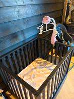 zwarte baby box, Kinderen en Baby's, Boxen, Ophalen, Zo goed als nieuw, Vierkant, In hoogte verstelbaar