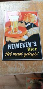 Blikken reclame bord, Verzamelen, Biermerken, Ophalen of Verzenden, Zo goed als nieuw, Reclamebord, Plaat of Schild, Overige merken