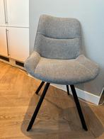 4 Grijze eetkamerstoelen zonder leuning, Ophalen, Zo goed als nieuw, Eén, Stof