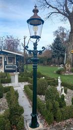 Hele mooie gerestaureerde gietijzeren Lantaarnpaal  285cm, Ophalen of Verzenden, Zo goed als nieuw, Staande lamp, Led