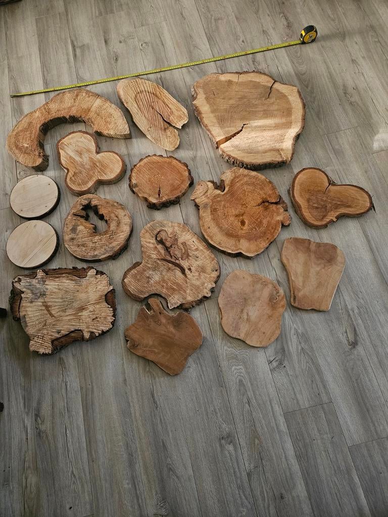 Boomstamschijven te koop, Ophalen, Zo goed als nieuw