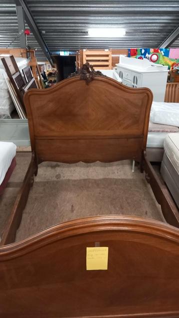 Antiek Houten Bedframe - Twijfelaar barok beschikbaar voor biedingen