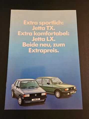 Brochure Volkswagen Jetta TX & LX 1983 beschikbaar voor biedingen
