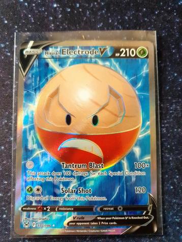 Pokémon kaart Hisuian Electrode V #172  beschikbaar voor biedingen