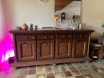 Dressoir kast donker eiken 220x100, Ophalen, Gebruikt, Eikenhout, 200 cm of meer