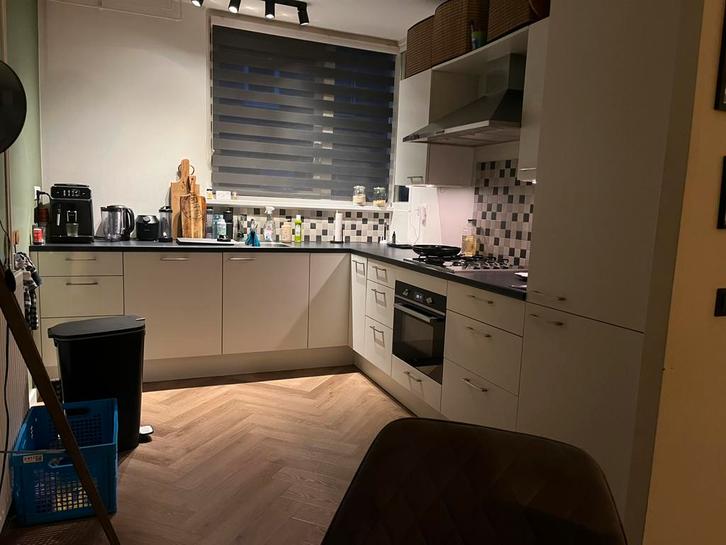 Bruynzeel hoek keuken, Huis en Inrichting, Keuken | Complete keukens, Gebruikt, Hoekkeuken, Wit, Ophalen of Verzenden