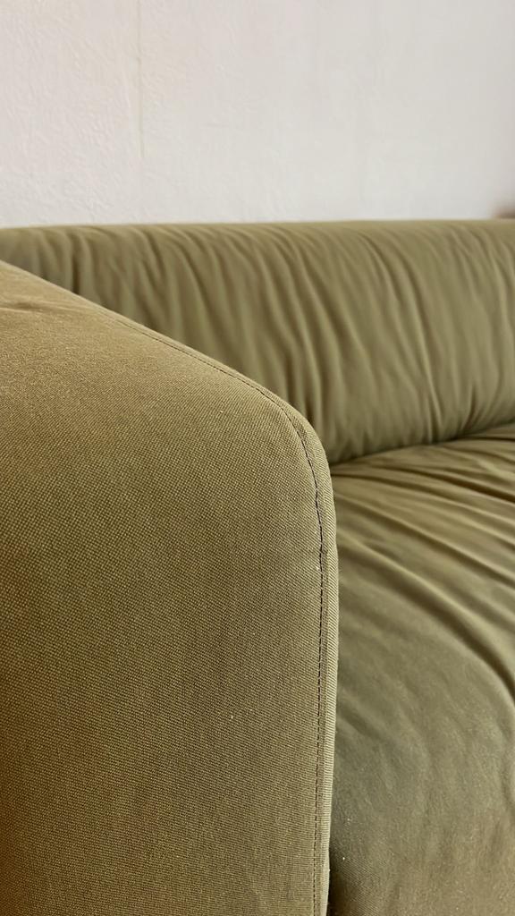 Groene IKEA bank - Stijlvol en comfortabel, Gebruikt, Driepersoons, 75 tot 100 cm, Ophalen of Verzenden