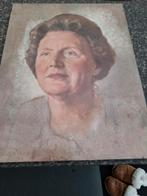 Vintage schilderij, Huis en Inrichting, Minder dan 50 cm, Oorspronkelijke maker, Ophalen of Verzenden, Zo goed als nieuw
