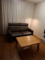 Schillig 2.5-zits bruin lederen bank - 172cm, Ophalen, Overige materialen, Gebruikt, 50 tot 100 cm