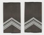 set rangen epauletten Sergeant 1e kl (W), Verzenden, Landmacht, Nederland, Embleem of Badge