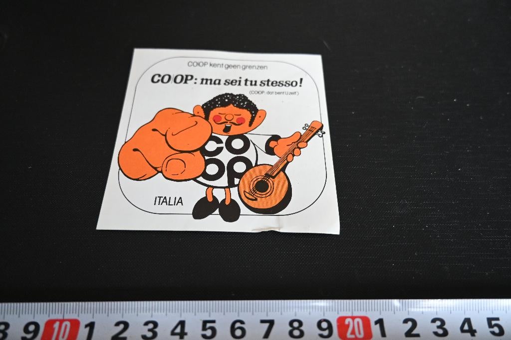 sticker Supermarkt CO=OP Italia, Ophalen, Zo goed als nieuw