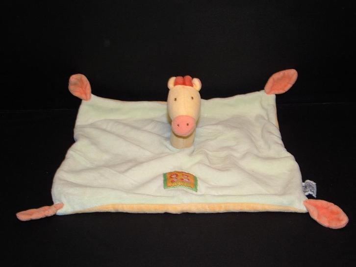 MOULIN ROTY GIRAFFE KNUFFELDOEK VELOURS, Kinderen en Baby's, Speelgoed | Knuffels en Pluche, Nieuw, Overige typen, Verzenden