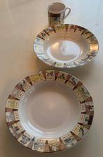 Aap Noot Mies diepe borden en drinkbeker, Nieuw, Ophalen of Verzenden, Bord(en), Overige stijlen